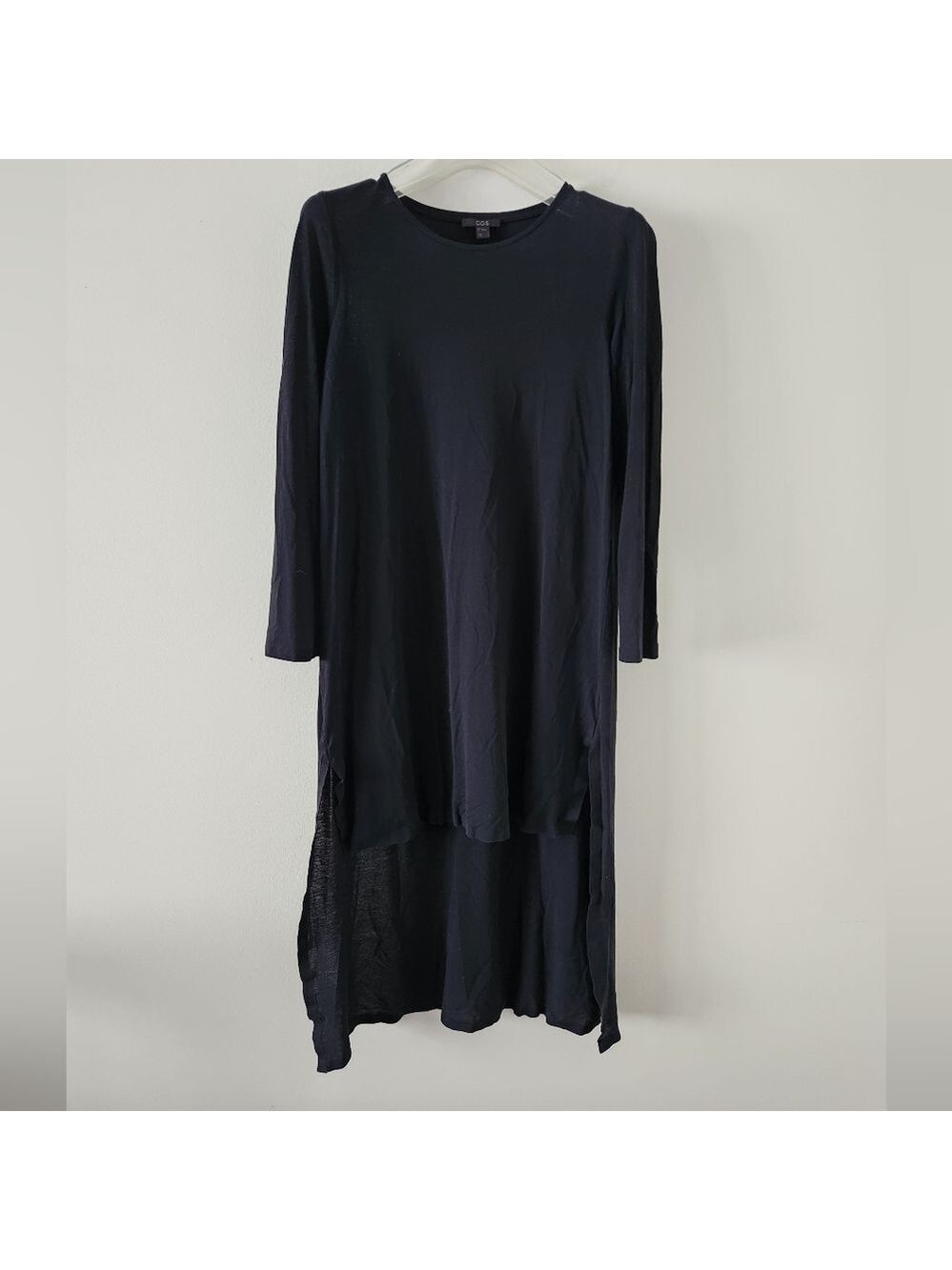 COS | Hi lo tunic top black sz XS